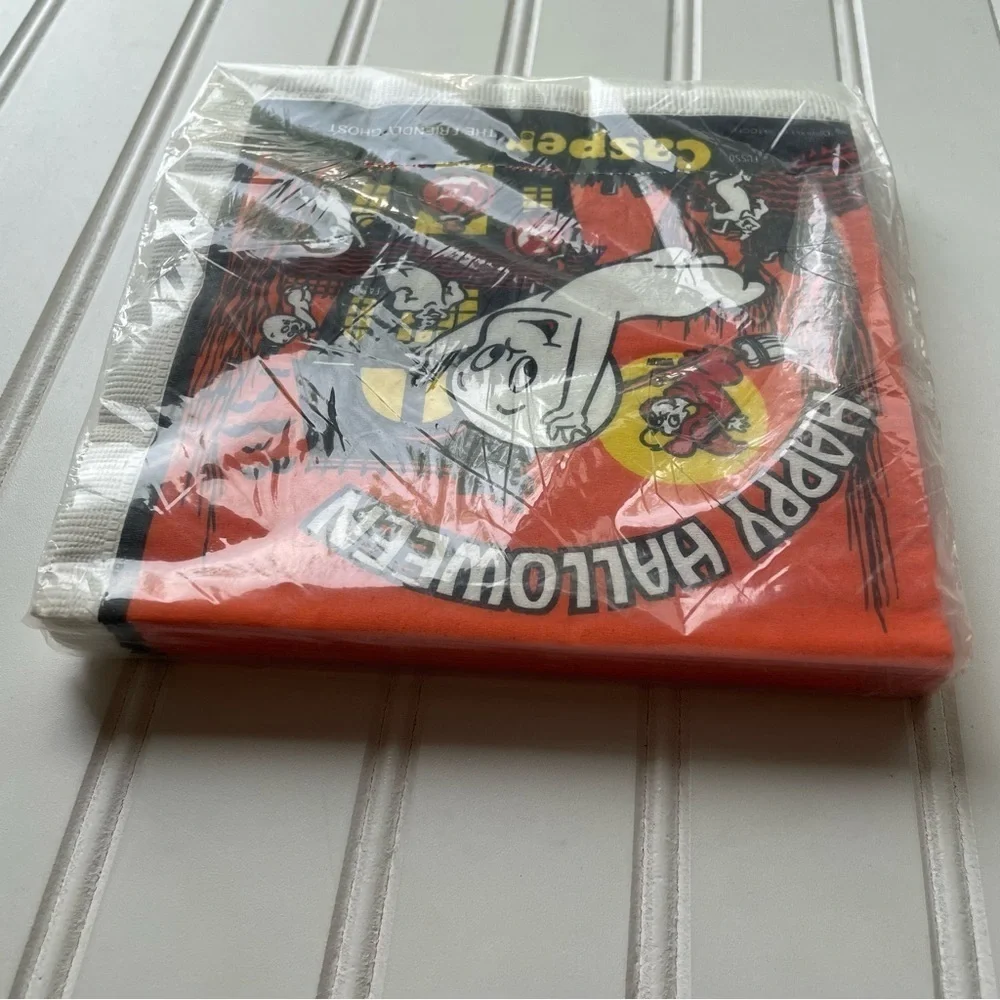 Vintage Casper The Friendly Ghost Napkins 1 Package Of 16 Halloween Cartoon New